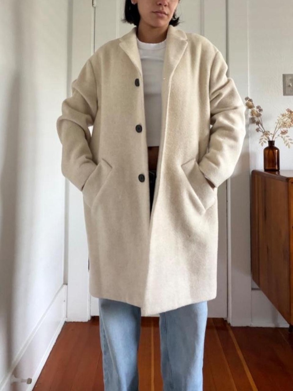 Everlane ‘The Italian Rewool Cocoon Coat’